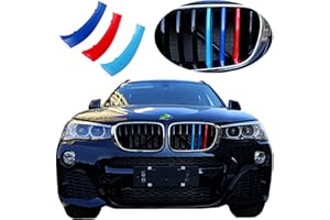 Goodream Garnitures de calandre compatibles avec BMW F25 X3 2011-2017 ou F26 X4 2014-2018 accessoires pour avec grille standard (7 faisceaux)