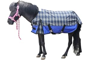 LEAFOREST 600 Denier Waterproof Shetland Rug Pony Rug Foal Rug No Fill Blue 45"