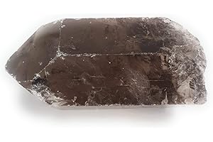 VALMONI SPORT Punta de Cuarzo Ahumado Bruto Calidad Extra Mineral 100% Natural Piedra Cristal (De 150g a 200g)