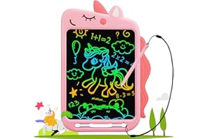 Fullware LCD Schreibtafel Kinder, 10 Zoll Maltafel Zaubertafel Dinosaurier Einhorn Spielzeug, Geburtstag Weihnachts Geschenke für 3 4 5 6 7 8 Jahre Jungen Mädchen