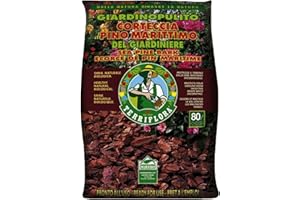 La zappa Corteccia di pino marittimo 70 lt pacciamante biologico riserva d'acqua protegge il terreno dalle erbe infestanti