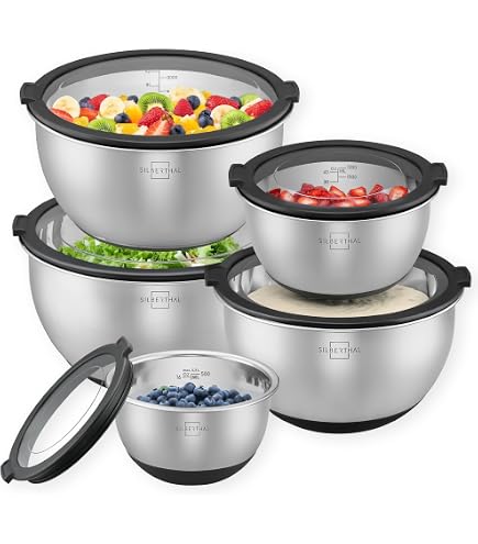 Araven J278 Bol Mélangeur En Polypropylène Ø32,5 Cm - 7 Litres Avec Bouchon