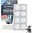 8pcs Coffee Machines Cleaning Tablets Espresso Machine Cleaning Tablets Descaling Cleaning Tablets for Clean Internal Parts, Portafilter, Inaccessible Areas