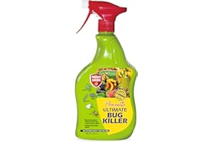 Provanto Ultimate Bug Killer, 1L - Fast Acting Bug Spray with Up To 2 Weeks Protection From Pests, Contact Insecticide for Indoor & Outdoor Plants