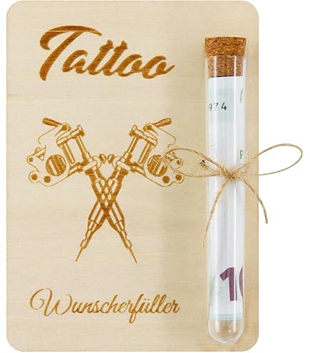 Gutschein Verpackung Tattoo Studio Itenga Geldgeschenk Bilderrahmen Füllen Tattoo Umschlag Karte Geschenkbox Geburtstag Itenga