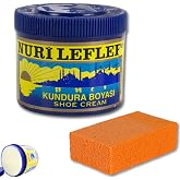 Nurileflef Shoe Paint, 200 ml, Leather Shoe Care Cream, Sponge Gift (Natural (Leather Feeder))