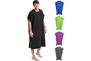 Fit-Flip Poncho de Surf - Albornoz natación de Microfibra Playa - Toalla para cambiarse para Mujeres y Hombres - Ligero, Compacto y de Secado rápido