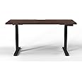 Navodesk Smart Standing Desk Bluetooth Enabled Height adjustable Computer Table with 47 inch Walnut Top (Frame + Top)