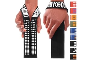 ‎WARM BODY COLD MIND WARM BODY COLD MIND V1 Lifting Straps for Olympic Weight Lifting - Lifting Straps for Strength Training, Fitness Bodybuilding, Wrist Wraps, Weightlifting, Crossfit, Gym, Deadlift Straps