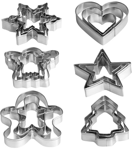 Stainless Steel Christmas Tree Cookie Cutter Set – 4 Sizes, 5" To 2", 1" Deep