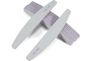 Vonsera Lime per Unghie 100 180 Grana, Lima per Unghie a Doppia Faccia, Riutilizzabile Kit Lima Unghie per Manicure in Gel, Tip, e Set Professionale per Unghie (10 Pezzi)