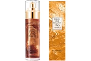 MISOYER Spray Glitterato - Spray per nebulizzazione Glitter per Corpo Impermeabile | 80 ml Body Glitter Mist Spray e Luminizer, Polvere Spray Scintillante e illuminante Liquido idratante