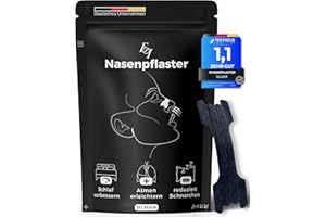 Ellicit® Nasenpflaster Schwarz, 30er Pack Premium Nasenstrips, gegen Schnarchen, Extra Halt für Sport & bessere Schlafqualitä