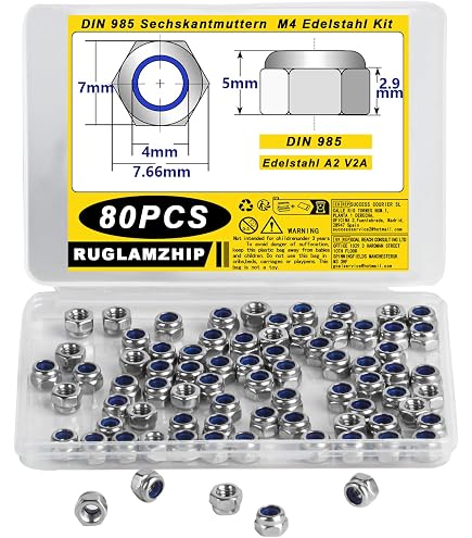 SECCARO Verzinkschroef M4 x 45 mm, roestvrij staal V2A VA A2, DIN 965, kruiskop/pZ, volledige schroefdraad, 20 stuks
