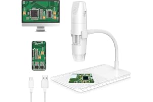EVISTR USB Digital Microscope Camera - Wireless WiFi 2MP Microscope 50X-1000X Magnification Endoscope - 1080P Handheld Pocket Microscopes with 8 LED 360° Rotation for iOS Android PC