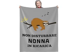MAST DOO Regalo Nonna, Regalo Nonna Compleanno Coperta, Idee Regalo Nonna dai Nipoti, Festa della Mamma Idee Regalo Nonnina, Natale Regalo per Nonna Flanella Coperta 130 x 150cm