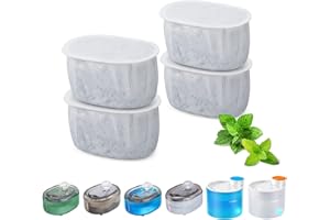 WOPET - Lot de 4 Filtres de Rechange Compatibles avec Les Fontaines pour Chat W300, Fontaine Automatique de 67 oz/2 l pour Animaux de Compagnie, Distributeur d'eau Super Silencieux pour Chien