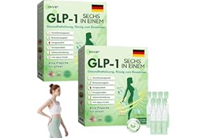 JILEON HHVB GLP-1 SIX IN-ONE Health Solution Oral Liquid, HHVB GLP-1 Orale Lósung, Glp1 orale flüssigkeit, HHVB GLP1 Tropfen, Natürliche GLP-1 Peptid Komplex Serum für alle Körpertypen (2 Stk)