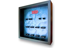 FRAME PUNK FRAMEPUNK Minifigure Display Case - for LEGO Dungeons and Dragons Series 71047 - Wall Mount or Free Stand - Removable Front - Black Frame