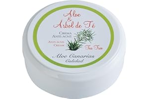 Aloe Canarias 200010 Crème à l'Aloe Vera et Arbre à Thé Anti-Acné