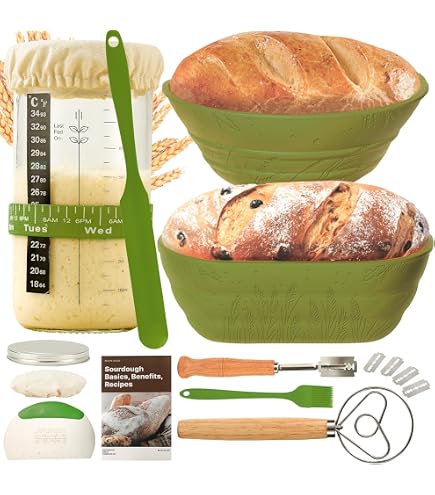Panier De Fermentation Pour Pain Au Levain - En Rotin Naturel 22x8,5 Cm, Avec Housse En Tissu, Fait Main - 8