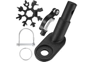 PEYGRE Bicycle trailer coupling, bicycle coupling trailer, bicycle towing hitch universal for children's trailer, dog trailer, bicycle trailer, with safety pin and multifunctional key