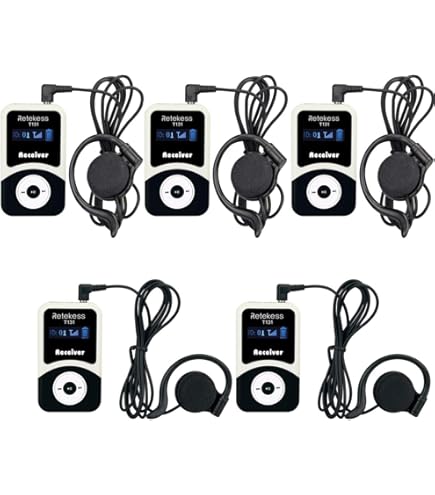 Casque Mono Écouteur Tour D'Oreille 3.5mm - Idéal Interprétation Simultanée, Guide Touristique, Conférence, PC Tablette