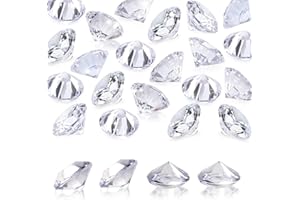 TOAOB 25 Stück Deko Diamanten Groß 30mm Acryl Kristalle Transparent Diamantkristalle Dekosteine Diamanten Streudeko Hochzeit Dekoration