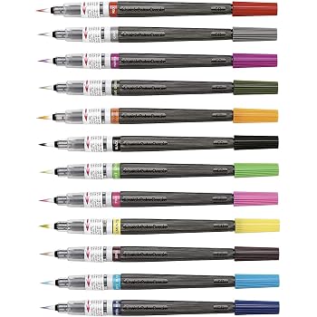 Recharges PENTEL FP10-A Pour Crayon Pinceau GFKP3-A - Boîte De 4 Mines Noires - Neuf Original