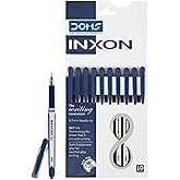 Doms Inxon Blue Ball Pen| 0.7mm | Soft Rubberized Grip|...