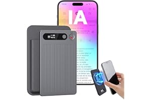 NUASI Grabadora de Voz IA con Funda Negra-Transcribe y Resume con tecnología de IA - Soporta 80+ Idiomas, 64GB de Memoria, Control de reunión con App, Genial para Lección, Llamada, entrevista