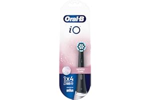 Oral-B iO Gentle Care Black Toothbrush Heads, Pack of 4