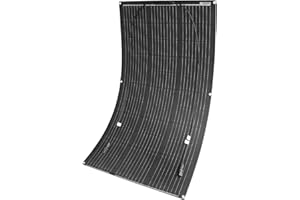 Aysolar etfe Panel Solar Flexible 100 Watt 12 Volt Alta Eficiencia, Impermeable y Ligero Monocristalino Módulo Solar Para Barco, Camping, Techo, Autocaravana