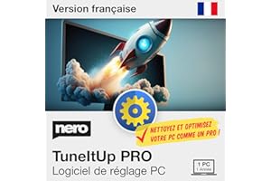 Nero TuneItUp PRO | Accélérer le PC | Démarrer Windows plus rapidement | Optimiser le système d'exploitation | Licence annuelle | Windows 11 / 10 / 8.1 / 8 / 7 (1 utilisateur)