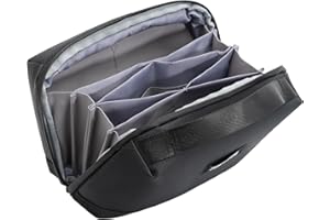 LENTION Custodia Portatile per Cavi, Borsa Organizer per Accessori, Impermeabile e antiurto, Elettrici Organizza Cavo Borsa per Caricabatterie, Cavi, Hub, Mouse, Power Bank (Nero)