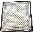 REEMA PRINTS Women's Art Silk Scarf (RP-27, Blue, 100 X 100 cm)