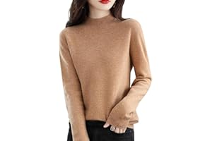 NEARFLYING Cashmere Sweaters for Women, 100% Cashmere Lightweight Long Sleeve Crew Neck Pullover Knit Jumpers
