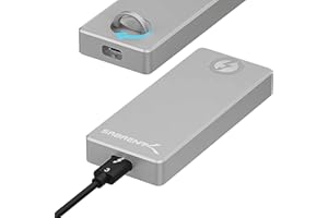 SABRENT Carcasa M.2 MVMe SSD Thunderbolt 3 | Velocidades hasta 1600MBps | Llave M 2280 SSD | Instalación sin Herramientas | Soporta UASP Y T.R.I.M [EC-T3NS]