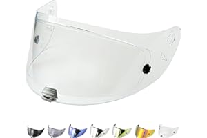 Everalo Compatible Hjc Rpha 70 Visor - Rpha 11 - Hjc Hj-26 Visor Pinlock e Tear Off Ready - Anti Scratch and Anti Fog (Clear)