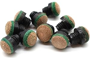 ‎BILMAG BILMAG 10 STK. Queue Leder, Schraubleder 12mm mit PVC Kunststoff Gewinde M8