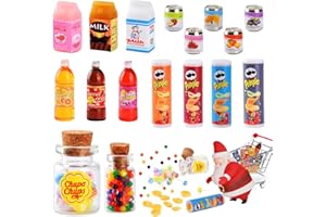 QZOSZ Alimentos y Bebidas en miniatura, Accesorios de GNOME Miniatura Cocina 1/12 Accesorios para Casa de muñecas