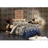 L&uuml;ks%80 Pamuklu &Ccedil;ift Kişilik Nevresim Takımı Seti Yorgan Kılıfı LOVE KALP Desen 200x220 cm + Lastikli Battal Boy &Ccedil;arşaf 180x2