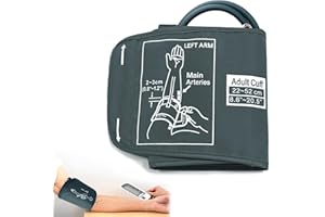 BUYSOW Bracciale Extra Large per Pressione Sanguigna, Ricambi per Misuratore di Pressione Bracciale Pressione di Grandi Dimensioni per Anziani Adulti e Uso Domestico, Circonferenza del Braccio Entro 22-52 cm