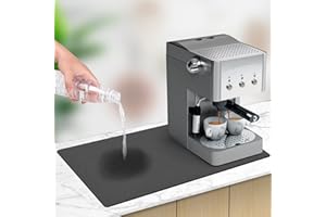 StarryTiger Tappetino Scolapiatti per Caffè, Super Assorbente e Antimacchia, Tappetino Scolapiatti Assorbente, Perfetto per Caffettiere e Cucina, Nero, 40 x 60cm