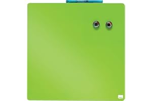 Nobo Pizarra Magnética Pequeña de Color, Sin Marco, Borrado en Seco, Fácil de Limpiar, Aptas Para Uso En Pared, Casa y Oficina, 360 x 360 mm, Verde, 1903773