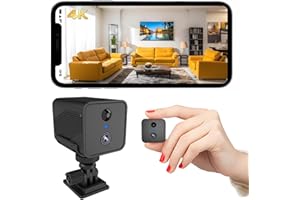 Bextgoo Mini Camera Espion sans Fil, 4K Camera Surveillance WiFi Interieur avec Vision Nocturne 940 nm - sans éblouissement, Basse Consommation, 50 Jours d’Autonomie, 30 Jours d’Essai Stockage Cloud