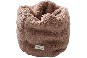 AIDIER Kids Winter Fleece Neck Scarf 2-12 Years Thermal Kids Snood Soft Fuzzy Face Neck Warmer Windproof Necks Gaiter Warm Infant Toddler Scarves Stretchy Round Scarves for Outdoor Skiing Hiking