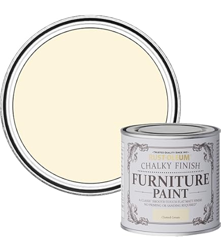 Rust-Oleum Chalky Furniture Paint Coral 125ml With Furniture Lacquer