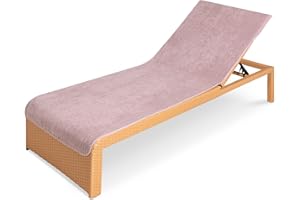 JEMIDI Toalla para tumbona - Funda de rizo para colchoneta de hamaca exterior de playa piscina jardín camping - Apta para lavadora - 75 x 200 cm