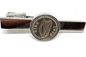 OCC OLD COIN CUFFLINKS Premium Irish Threepence 1950 Coin 75th Wedding Anniversary Birthday Tie Clip